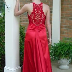 Jessica McClintock Red prom Formal dress size 2